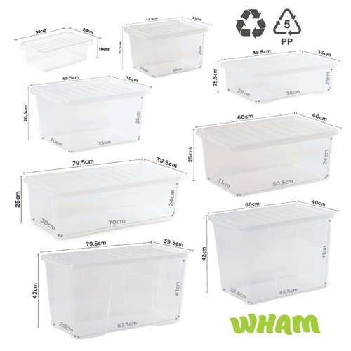 Reusable clear storage box - reusable,