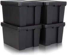 Black  45L Heavy Duty Storage