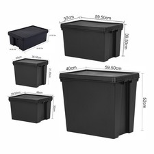 Heavy Duty Black Storage Box