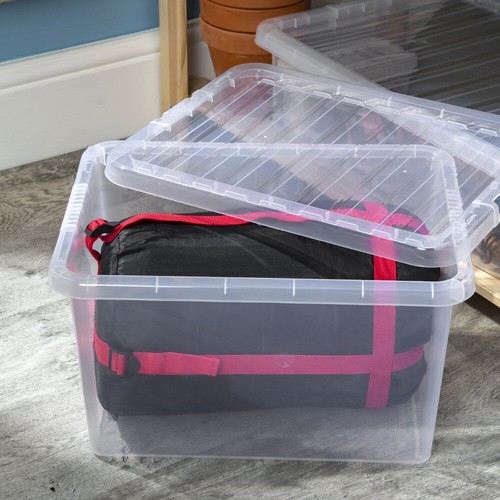 37l plastic storage boxes with - 37l,