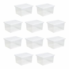 [Set of 10] 37 Litres Clear