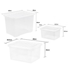 25L/37L/80L Clear Plastic