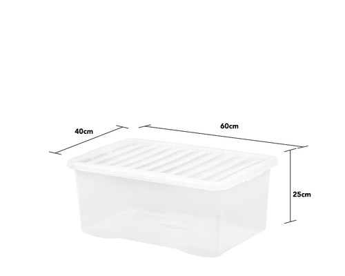 Clear plastic container - clear,
