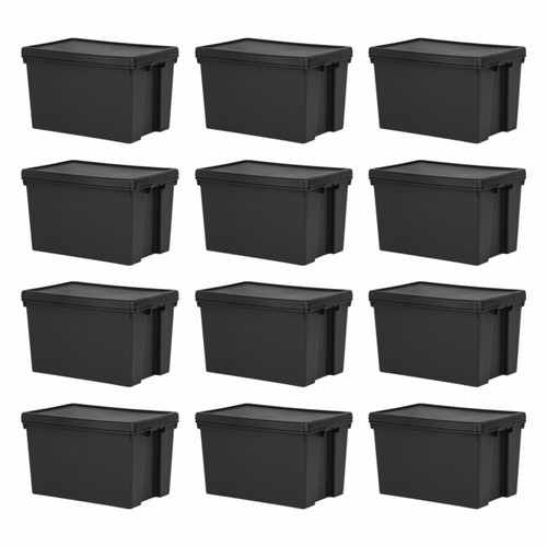 62l black storage box - x,