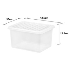 25L Clear Plastic Storage