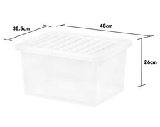 37 Litres Clear Plastic