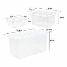 4L/25L/110L Clear Plastic