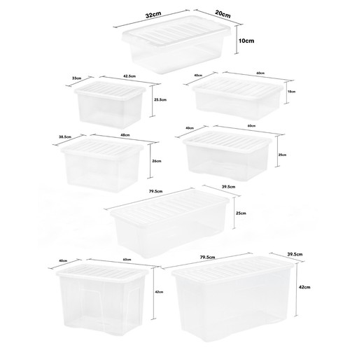 Clear plastic stackable - plastic,