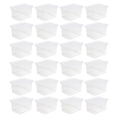 25l crystal clear plastic - 24,