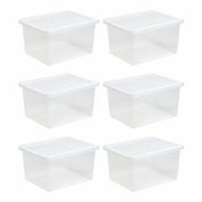 6 x 37 Litres CLEAR Storage