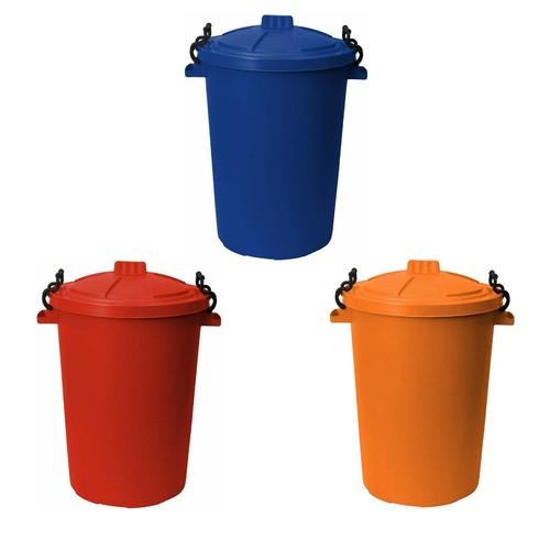 Plastic 50l dustbin with - x,